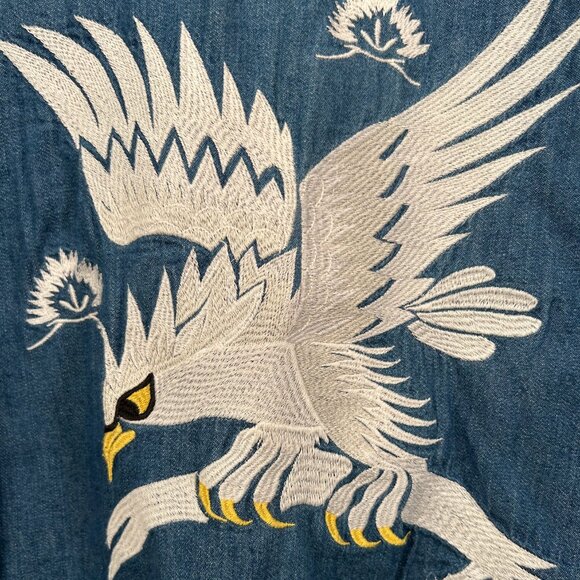 Levi's denim Barstow shirt with embroidery - Picture 5 of 8